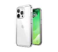 Speck Coque Transparente pour iPhone 15 Pro, Fine, Compatible avec MagSafe, Protection Contre Les Chutes, résistante aux Rayures, Anti-jaunissement, Coque de téléphone de 6,1 Pouces - GemShell Clear