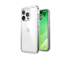 Speck Coque Transparente pour iPhone 15 Pro, Fine, Compatible avec MagSafe, Protection Contre Les Chutes, résistante aux Rayures, Anti-jaunissement, Coque de téléphone de 6,1 Pouces - GemShell Clear