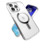 Speck Coque pour iPhone 15 Pro Max Presidio Clear Click-lock MagSafe Douce au toucher Transparent