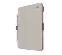 Speck Étui Fin pour iPad 10e génération 2022 - Étui Fin Multi-Gamme avec Dos Rigide - Porte-Crayon Apple et Protection Contre Les Chutes - iPad 10,9 po, Bouclier d'appareil Photo - Hêtre/Cannelle