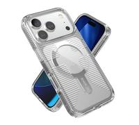Speck GEMSHELL Grip + MS Coque pour iPhone 17 Pro - Transparent/Transparent | Protection Fine | Protection Contre Les Chutes | Compatible avec MagSafe