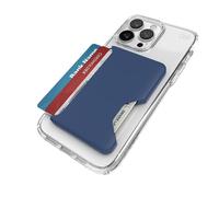 Speck MagSafe Portefeuille pour iPhone, Fermeture ClickLock antidérapante Amovible, 1 à 3 Cartes, Finition Douce au Toucher, Porte-Cartes résistant aux Rayures, Bleu côtier/Bleu Spatial