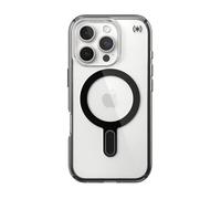 Speck Products Coque Presidio pour iPhone 16 Pro – fine ClickLock transparente/chromé