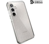 Speck Presidio Lux Glitter - Housse pour Samsung Galaxy S24 (transparent / paillettes or)