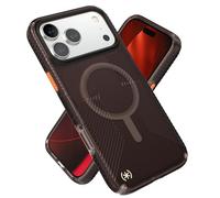 Speck Presidio Lux Grip Coque pour iPhone 17 Pro Max, compatible avec MagSafe, coque de protection fine, teinte mate/orange
