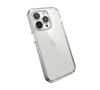 Speck Presidio Perfect-Clear - Coque iPhone 14 Pro avec revetement MICROBAN (Transparent)