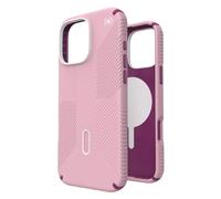 Speck Presidio2 Grip ClickLock & MagSafe - Étui pour iPhone 16 Pro Max (Wednesday Pink / Boysenberry Purple / White)