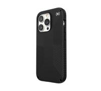 Speck Presidio2 Grip - Coque antidérapante pour iPhone 14 Pro (Noir / Noir / Blanc)