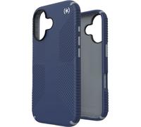 Speck Presidio2 Grip - Coque pour iPhone 16 (Bleu côtier / Gris poussière / Blanc)