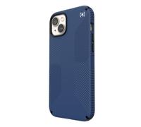 Speck Presidio2 Grip MagSafe - Coque antidérapante pour iPhone 14 Plus (Bleu côtier / Noir / Blanc)