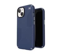 Speck Presidio2 Grip Magsafe - Coque pour iPhone 15 / iPhone 14 / iPhone 13 (Bleu côtier / Gris poussière / Blanc)