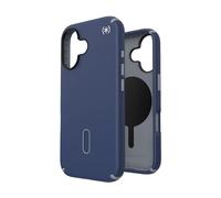Speck Presidio2 Pro ClickLock & MagSafe - Coque pour iPhone 16 (Bleu côtier / Gris poussière / Blanc)