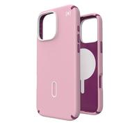 Speck Presidio2 Pro ClickLock & MagSafe - Étui pour iPhone 16 Pro Max (Wednesday Pink / Boysenberry Purple / White)