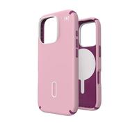 Speck Presidio2 Pro ClickLock & MagSafe - Étui pour iPhone 16 Pro (Wednesday Pink / Boysenberry Purple / White)