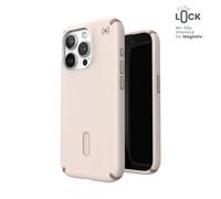 Speck Presidio2 Pro ClickLock & MagSafe - iPhone 15 Pro Case (Bleached Bone / Heirloom Gold / Hazel Brown)