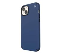 Speck Presidio2 Pro - Coque antibactérienne pour iPhone 14 Plus (Bleu côtier / Noir / Blanc)