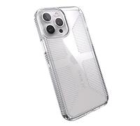 Speck Produits GemShell Grip Coque pour iPhone 13 Pro Max/iPhone 12 Pro Max, Transparent/Transparent