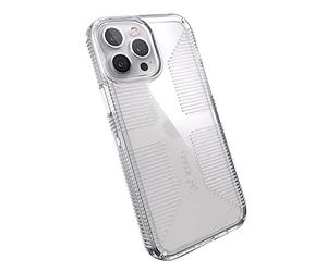 Speck Produits GemShell Grip Coque pour iPhone 13 Pro Max/iPhone 12 Pro Max, Transparent/Transparent