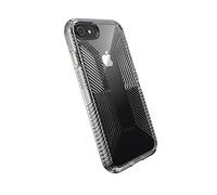 Speck Produits Presidio Perfect-Clear avec Grip Case, Compatible avec iPhone SE (2022)| iPhone SE (2020)| iPhone 8| iPhone 7, Transparent/Clair (136216-5085)