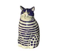 Speckled Cat Flower Vase Decor Special Tiny Animal Shaped Decor