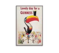 SPECLLY Lovely Day - Poster de voyage vintage Guinness Beer Irlande Grande-Bretagne - Décoration murale pour salon - 30 x 45 cm - Style vintage - Sans cadre