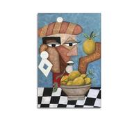 SPECLLY Poster « A Morning in Paris » - Impression sur toile vintage - Décoration murale pour salon - 20 x 30 cm - Style vintage - Sans cadre