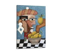 SPECLLY Poster « A Morning in Paris » - Impression sur toile vintage - Décoration murale pour salon - 20 x 30 cm - Style cadre