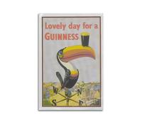 SPECLLY Poster Lovely Day for A Guinness vintage esthétique sur toile pour salon 50 x 75 cm style sans cadre
