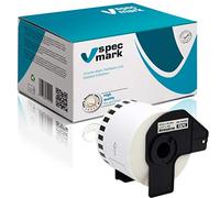 specmark 1 rouleau d'étiquettes individuelles compatibles avec Brother DK-44205 étiquettes 62 mm x 30,48 m pour toutes les imprimantes d'étiquettes QL-570 QL-700 QL-800