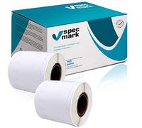 specmark Bobine d’étiquettes Compatible avec DYMO LW Compatible avec imprimantes d’étiquettes 450 400 330 320 310 4XL Duo Turbo Twin et Seiko SLP 99016-2 (46mm x 78mm) B 2 roulettes.