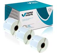 specmark Bobine d’étiquettes Compatible avec DYMO LW Compatible avec imprimantes d’étiquettes 450 400 330 320 310 4XL Duo Turbo Twin et Seiko SLP 11354 (57mm x 32mm) C 3 rouleaux