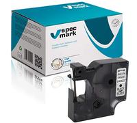 Specmark Compatible Avec DYMO D1 43622 Ruban Encreur 6 mm x 7 m Noir Sur Argent Pour Imprimantes LM Manager LP Point LW Writer DUO