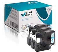 specmark Compatible avec DYMO D1 45014 S0720580 Lot de 3 rubans à étiqueter Bleu sur blanc 12 mm x 7 m Compatible avec LM Label-Manager LP LW Label-Writer DUO