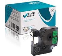 Specmark Compatible avec DYMO D1 45019 Ruban Encreur 12 mm x 7 m Noir sur Vert (S0720590) pour Imprimante LM Manager LP Point LW Writer DUO