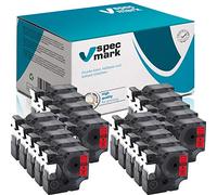 specmark Compatible avec DYMO D1 45807 S0720870 Lot de 20 rubans Noir sur rouge 19 mm x 7 m Compatible avec DYMO D1 pour imprimante LM Label-Manager LP LW Label-Point LW Label-Writer DUO