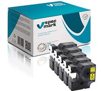 specmark Compatible avec DYMO D1 45808 S0720880 Lot de 5 rubans à étiqueter Noir sur jaune 19 mm x 7 m Compatible avec DYMO D1 pour imprimante LM Label-Manager LP LW Label-Writer DUO