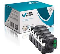 specmark Compatible avec DYMO D1 45809 S0720890 19 mm x 7 m Lot de 5 rubans Noir sur vert Compatible avec DYMO D1 pour imprimante LM Label-Manager LP Label-Point LW Label-Writer DUO