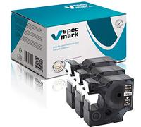 specmark Compatible avec DYMO D1 45811 S0720910 Lot de 3 rubans 19 mm x 7 m Blanc sur noir Compatible avec DYMO D1 LM Label-Manager LP Label-Point LW Label-Writer DUO