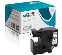 specmark Compatible avec DYMO D1 53710 Ruban encreur 24 mm x 7 m Noir sur transparent Compatible avec DYMO D1 pour imprimante LM Label-Manager LP Label-Point LW Label-Writer DUO