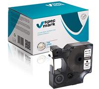 specmark Compatible avec le ruban DYMO D1 45020 S0720570 12 mm x 7 m blanc sur transparent