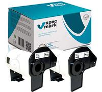 specmark Lot de 2 rouleaux d'étiquettes individuelles compatibles avec Brother DK-11207 Ø 58mm 100 étiquettes pour toutes les imprimantes d'étiquettes QL-570 QL-700 QL-800
