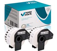 specmark Lot de 2 rouleaux d'étiquettes individuelles compatibles avec Brother DK-22225 38 mm x 30,48 m pour toutes les imprimantes d'étiquettes QL-570 QL-700 QL-800