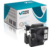 specmark Lot de 2 rubans encreurs compatibles avec DYMO D1 43610 S0720770 6 mm x 7 m Noir sur transparent - Compatible avec DYMO D1 pour imprimante LM Label-Manager LP LW Label-Point Label-Writer DUO