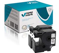 specmark Lot de 2 rubans encreurs compatibles avec DYMO D1 53710-24 mm x 7 m - Noir sur transparent - Compatible avec DYMO D1 pour imprimante LM Label-Manager LP Label-Point LW Label-Writer DUO