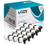 specmark Lot de 20 rouleaux d'étiquettes individuelles compatibles avec Brother DK-11240 102 mm x 51 mm 600 étiquettes pour toutes les imprimantes d'étiquettes QL-570 QL-700 QL-800