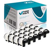 specmark Lot de 20 rouleaux d'étiquettes individuelles compatibles avec Brother DK-22223 50 mm x 30,48 m pour toutes les imprimantes d'étiquettes QL-570 QL-700 QL-800
