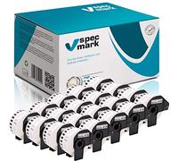 specmark Lot de 20 rouleaux d'étiquettes individuelles compatibles avec Brother DK-22225 38 mm x 30,48 m pour toutes les imprimantes d'étiquettes QL-570 QL-700 QL-800