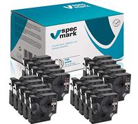 specmark Lot de 20 rubans encreurs compatibles avec DYMO D1 43621-6 mm x 7 m - Blanc sur noir - Compatible avec DYMO D1 pour imprimantes LM Label-Manager LP Label-Point LW Label-Writer DUO