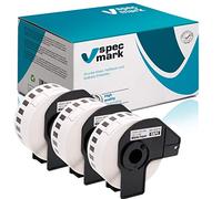 specmark Lot de 3 rouleaux d'étiquettes individuelles compatibles avec Brother DK-22214 12 mm x 30,48 m pour toutes les imprimantes d'étiquettes QL-570 QL-700 QL-800