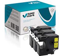 specmark Lot de 3 rubans encreurs compatibles avec DYMO D1 53718-24 mm x 7 m - Noir sur jaune - Compatible avec DYMO D1 pour imprimante LM Label-Manager LP Label-Point LW Label-Writer DUO